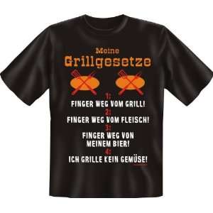 Grill Shirt Meine Grillgesetze  Sport & Freizeit