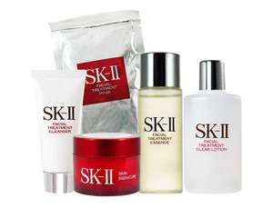 SK II Facial Essence 30ml +Signs Totality15g+Cleanser20g+2 Masks 10pcs 
