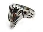 Mens PUNK gothic wolf fox akuro silver stainless steel harmmer PARTY 