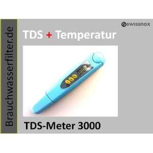 TDS Meter 3000 ppm Osmose Aquarium Fische Wassertest Messgerät 