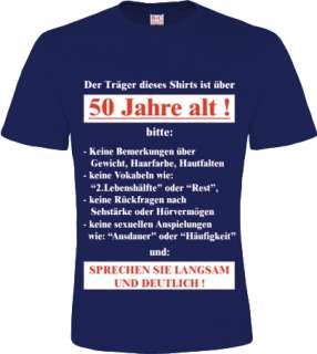 FUNSHIRT Geburtstag T Shirt 18 20 30 40 50 60 Rentner OLDTIMER S M L 