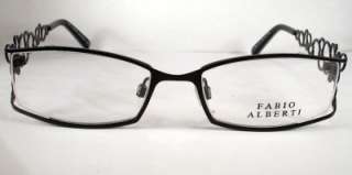 Fabio Alberti 897 BLACK WOMEN NEW eyewear Eyeglass Frame  