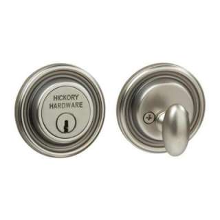   Ribbon and Reed Single Cylinder Sausalito Silver Deadbolt DISCONTINUED