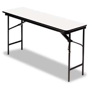 Premium Wood Laminate Folding Table, Rectangular, 72w x 18d x 29h 