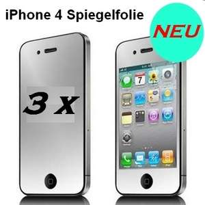 Apple iPhone 4 Spiegelfolie Schutzfolie Folie NEU  
