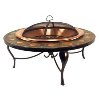   Creations Copper and Slate Mosaic Fire Table AD658C 