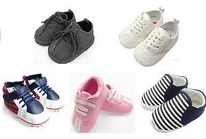 Baby Boy Girl Shoes, Trainers (Black formal, White Leather, Sailor 