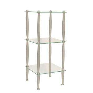 Moorefield Beacon 3 Tier Glass Shelf in Brushed Nickel 46839B at The 