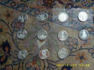 Versch. 10 DM Münzen pP (polierte Platte)   auch einzeln zu verk. in 