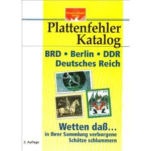 Plattenfehler Katalog BRD, Berlin, DDR, Deutsches Reich  