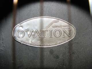 Vintage 1973 Ovation Balladeer 1111 4 Acoustic Guitar   Good Straight 