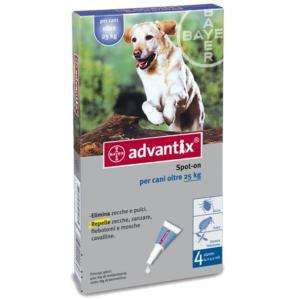 Advantix Spot On per cani oltre 25 kg, 4 pipette  