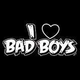 Love Bad Boys Funny Womens Fitted Tanks/Tops  