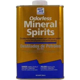 Klean Strip 1 qt. Odorless Mineral Spirits QKSP94005 at The Home Depot