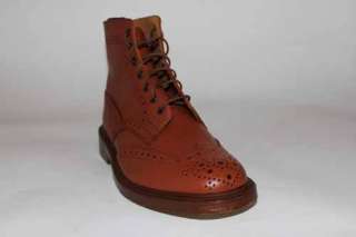 Trickers Malton Mens Tan Brogue Brogues Boots UK 10  