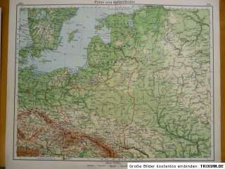 Landkarte Polen u. Baltenländer, Georg Westermann 1931  