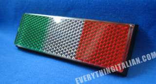 EXCLUSIVE BIG Italian Flag Car Reflector, Auto, Decal  
