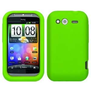 Grün Silikon Hülle Schutzhülle Tasche Case für HTC  