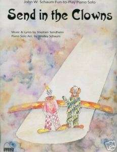 SEND IN THE CLOWNS Easy Piano SHEET MUSIC  