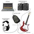 USB GUITAR INTERFACE CABLE LINK AUDIO MUSIC SOFTWARE ACTIVE OUTPUT 
