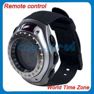 New World Time Zone TV/VCR/DVD Remote Control Sport Men Watch C  