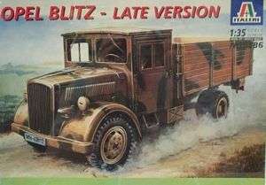 Italeri 1/35 Opel Blitz Wooden Cabin Style Med Truck  