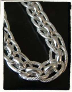 NEW ARTE D ARGENTO ITALIAN TEXTURED STERLING SILVER 925 ROLO LINK 