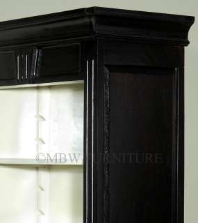 Large Solid Dark Brown 36Ft Bookcase Bookshelf Display Cabinet Set (11 