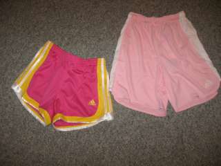 ADIDAS Girls Shorts, Elastic waist /draw string,100% Polyester, NWT 