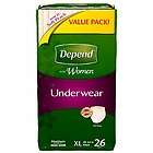 Depend for Women Underwear, Bonus Pack, Small/Medium, Maximum 