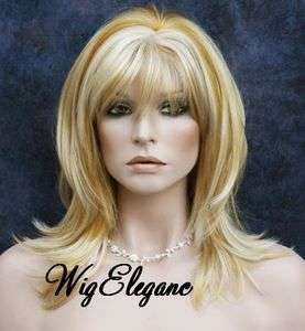 New Layered Stylish Salon Cut Yellow Blonde mix wig  