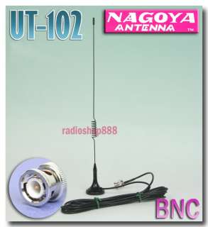 NAGOYA UT 102 BNC Mobile Magnet Radio antenna VHF/UHF  