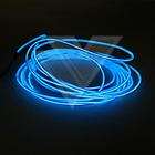 5m EL Kabel/Neon ​Wire Leuchtdraht Blau 12V Stecker