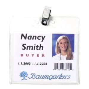  Baumgartens Vinyl Clip Style Badge Holders: Office 