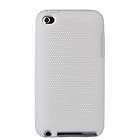 Housse etui coque iPod Touch 4 silicone anti dérapant blanc