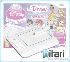 uDraw Tablet with Disney Princess and uDraw Studio Nintendo Wii Games 