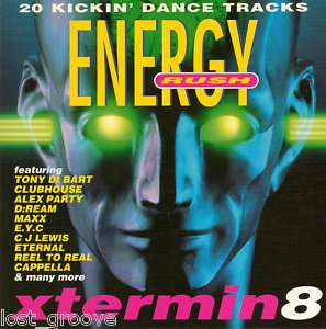 ENERGY RUSH EXTERMIN8 CD GLOWORM JX LOVELAND 1994 MINT  