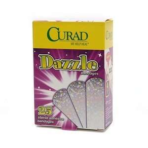  Curad Plastic Deco, Dazzle Sterile Adhesive Bandages, 3/4 
