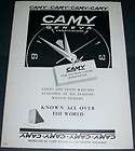 Camy Watch Company 1956 Swiss Ad Geneva Switzerland Gen