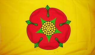 LANCASHIRE ROSE HUGE FLAG (New Style) 8 x 5 feet Burnley Blackburn 
