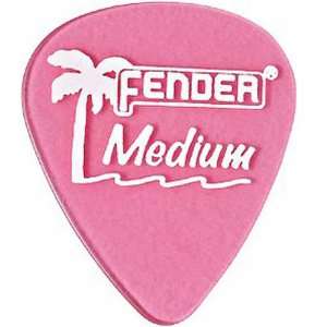  Fender Cal. Clear Guitar Pick (12 Pak) Brg Mst Med 