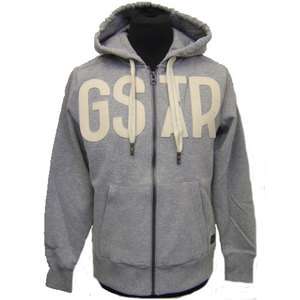   G Star 85004 Isaac Hooded Vest SW LS Grey Heather Size M