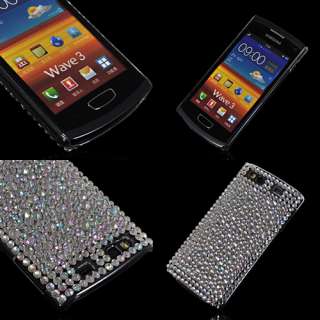   #33 COQUE CRYSTAL STRASS DIAMANT BLING pour SAMSUNG WAVE 3 