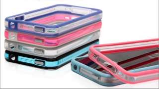 BUMPER CUSTODIA IPHONE 4 4S + PELLICOLA PELLICOLE FRONTE RETRO  