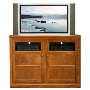   Thin Flat Panel Stained Entertainment Console Furniture & Decor