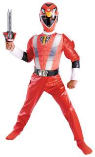   Deluxe Muscle Red Ranger Costume   Disneys Power Rangers Costumes