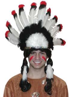 Deluxe Lightweight Indian War Bonnet   Wigs
