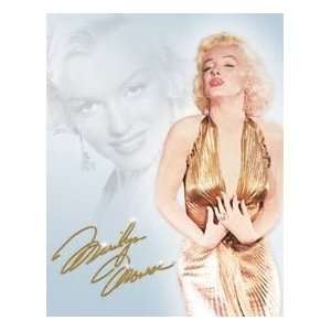  Tin Sign Marilyn   Gold Dress by Unknown 12.50X16.00. Art 