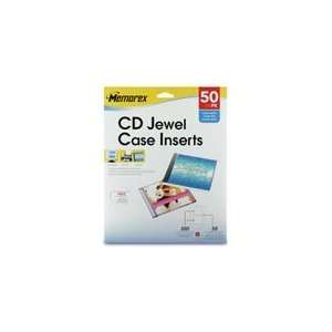    MEMOREX matte white slim cd jewel cases 50 inserts Electronics