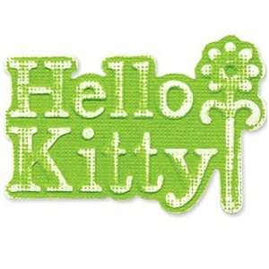  Sizzix Embosslits Die Phrase, Hello Kitty w/Flower 655883 
